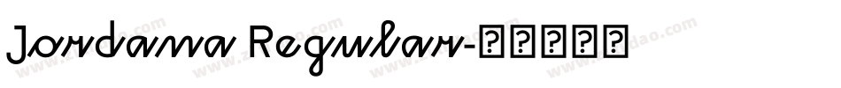 Jordana Regular字体转换